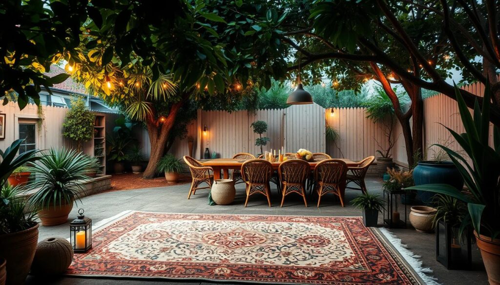 Bohemian backyard retreat