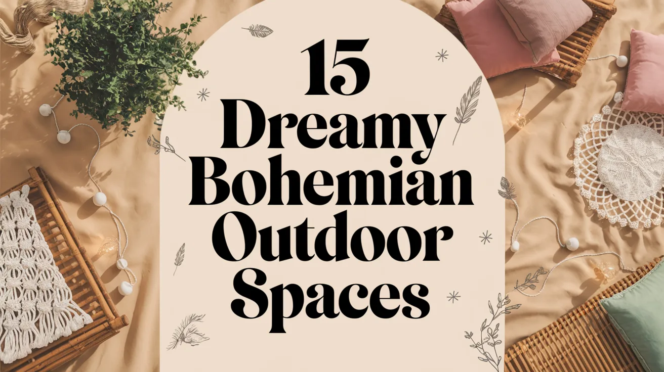 15 Dreamy Bohemian Outdoor Spaces