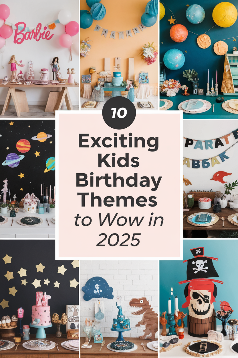 Discover 10 creative kids' birthday themes for 2025, featuring unique decorations and vibrant party ideas.