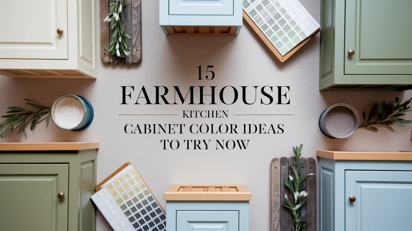 15 Farmhouse Kitchen Cabinet Color Ideas to Try Now