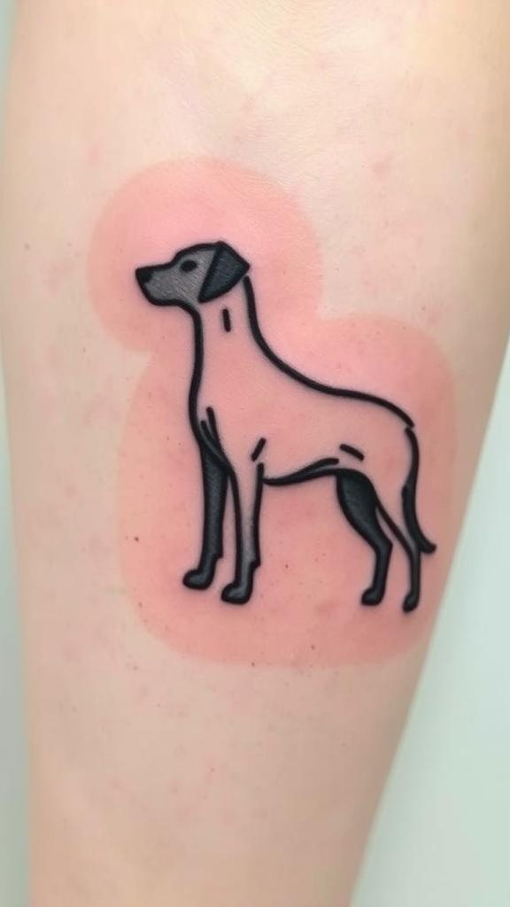 Irish Wolfhound tattoo design