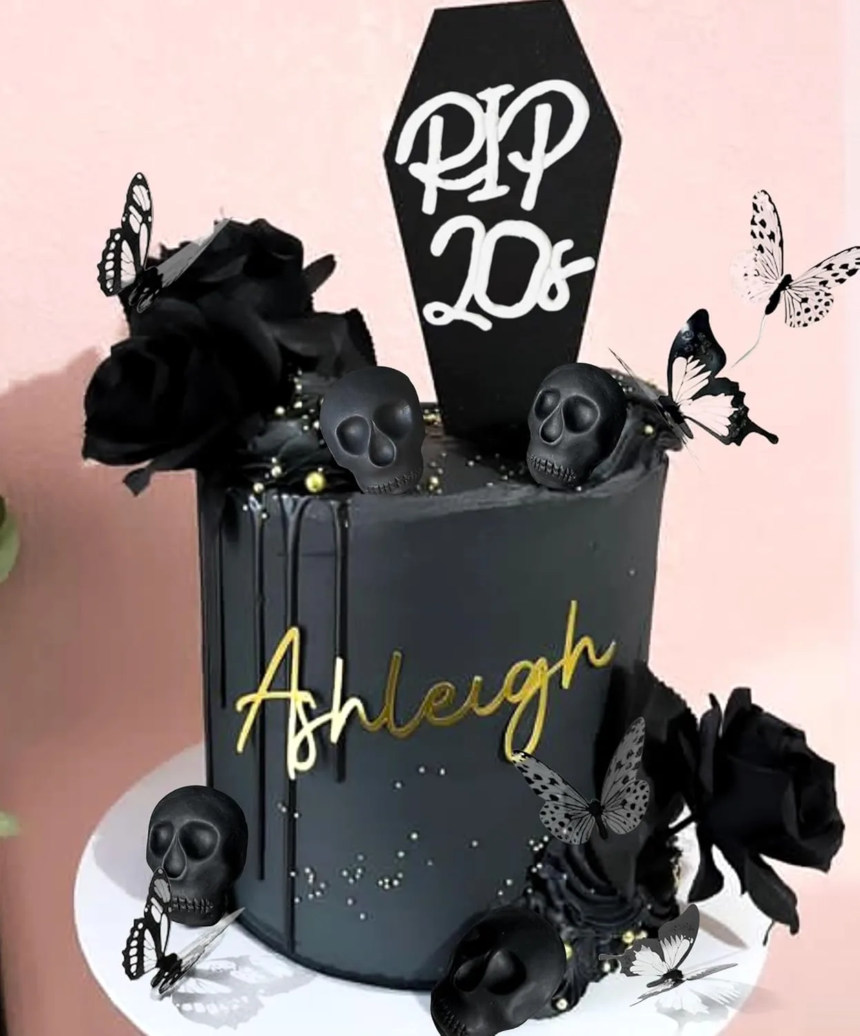 20 PCS Rip to my 20s Cake Topper Kit